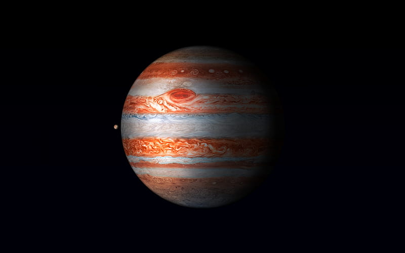 Jupiter , iPad Pro, Planet, Black background, R, Retina, Space, HD wallpaper