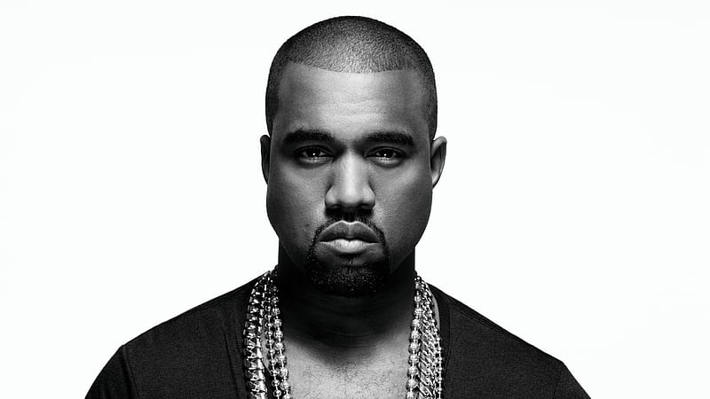 Kanye West, kanye-west, music, singer, rapper, male-celebrities, boys, monochrome, black-and-white, HD wallpaper