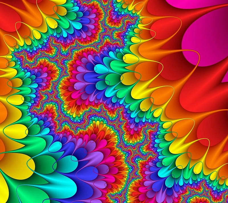Abstract Flowers, 2160x1920, HD wallpaper