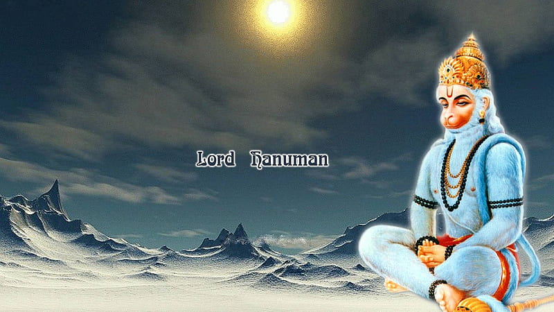 Lord Hanuman In Mountains Clouds Sky Background Hanuman, HD wallpaper |  Peakpx