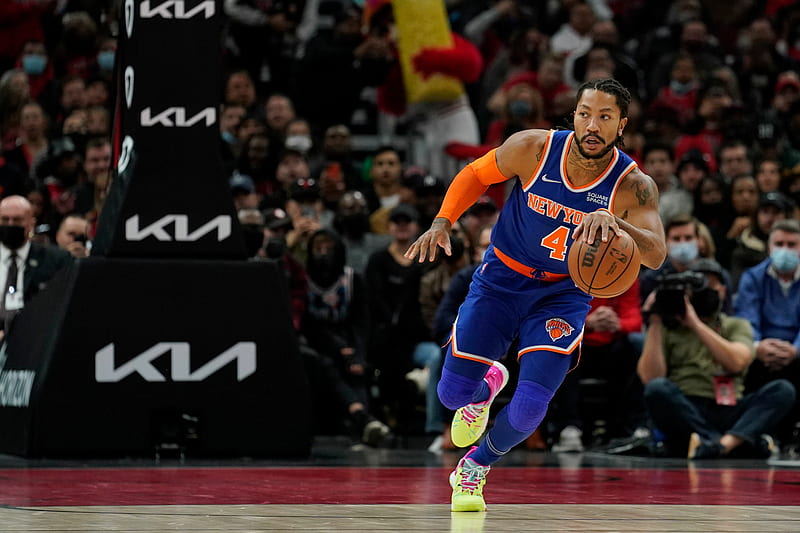 Derrick Rose New York Knicks, HD wallpaper