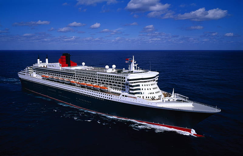 Queen Mary 2, liner, ships, cunard, HD wallpaper