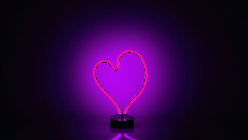 Neon Love, Heart, automotive lighting, visual effect lighting, Devil,  arafatEA, HD phone wallpaper