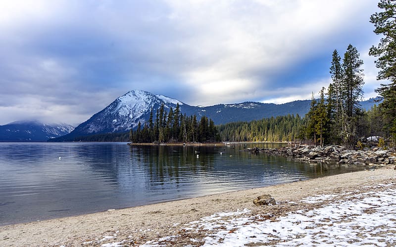 Spring Forest Lake Wenatchee Washington USA, HD wallpaper | Peakpx