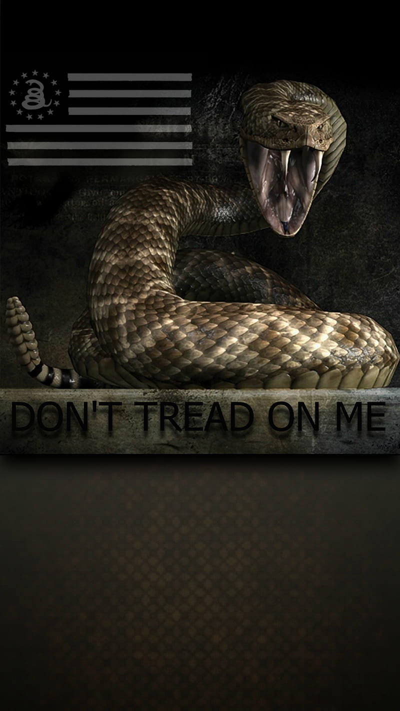 Dont Tread On Me, dark, logo, viper, HD phone wallpaper
