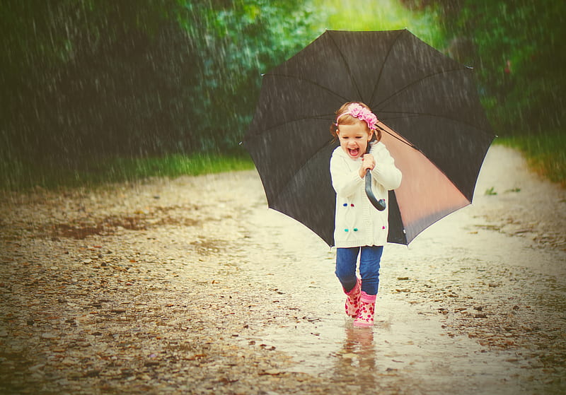 little girl, pretty, adorable, sightly, sweet, nice, beauty, face, child, bonny, lovely, pure, Walk, blonde, baby, cute, rain, white, Hair, little, Umbrella, Nexus, bonito, dainty, kid, graphy, fair, green, people, pink, Belle, comely, fun, smile, tree, girl, nature, childhood, HD wallpaper