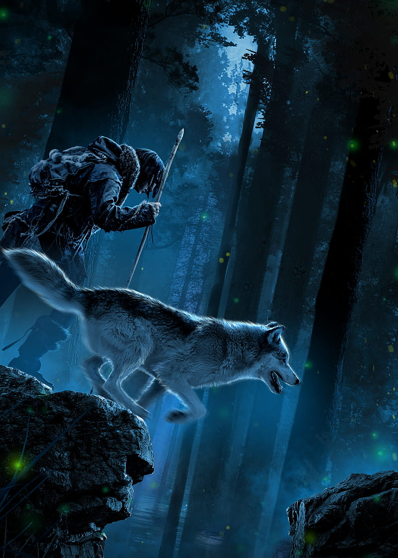 alpha, animals, movie, theme, warrior, wolf, HD phone wallpaper