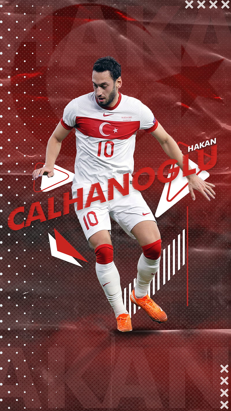 Hakan Calhanoglu, euro2020, football, jersey, player, tek0x, turkey, turkiye, HD phone wallpaper