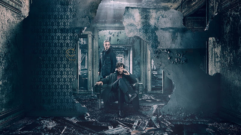 Sherlock, 2017, The Final Problem, Benedict Cumberbatch, John Watson, TV series, Sherlock Holmes, Martin man, HD wallpaper