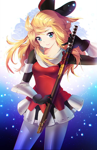 Anime Girl with Katana Art 4K Wallpaper iPhone HD Phone #6110f