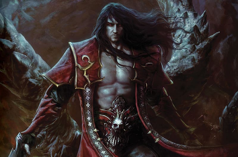 Castlevania Lords of Shadow, fantasy, art, man, red, game, HD wallpaper