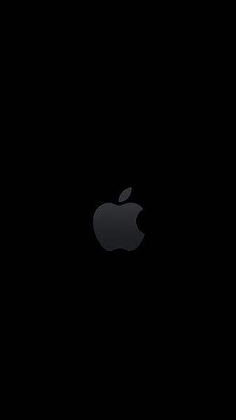 Black Apple, apple, iphone, HD phone wallpaper