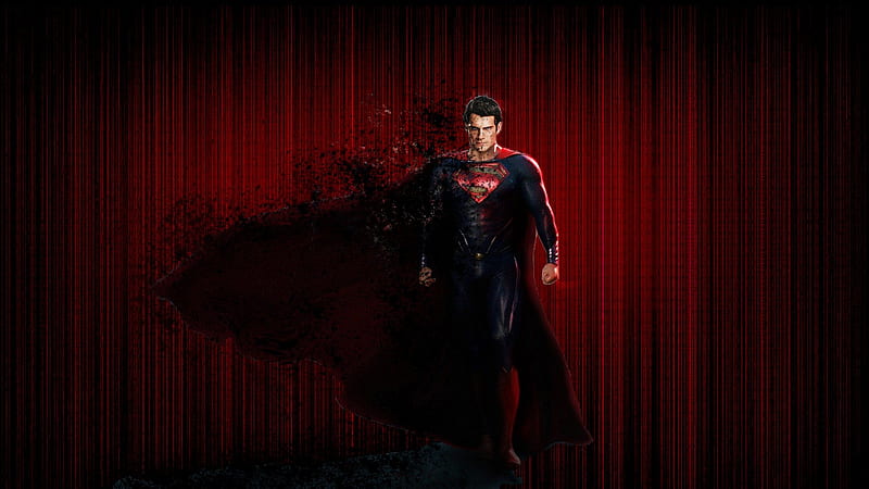 The Man Of Steel, fractured man of steel, henry cavill as superman, superman, man of steel, HD wallpaper