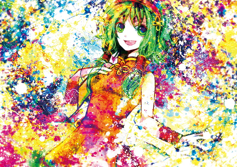 Megpoid Gumi Vocaloid Colors Gumi Megpoid Hd Wallpaper Peakpx