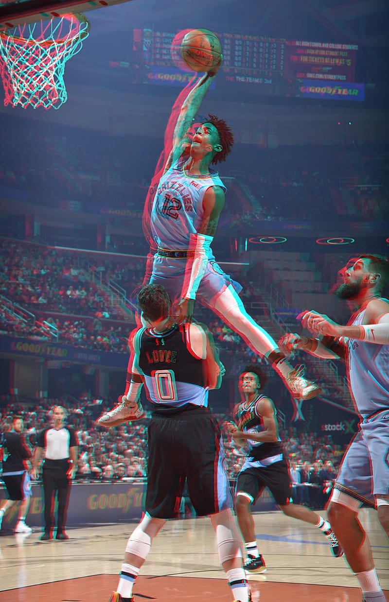 Ja Morant 3D, basketball, dunk, grizzlies, ja morant, memphis grizzlies, nba  nba basketball, HD phone wallpaper | Peakpx