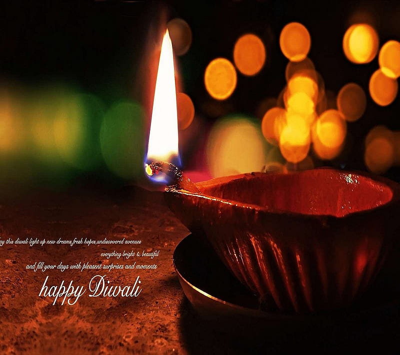 Creative flat style diwali greeting background Vector Image