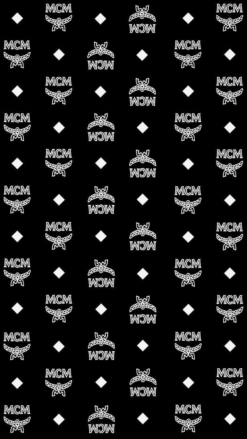 Download Black And White M Monogram Desktop Wallpaper