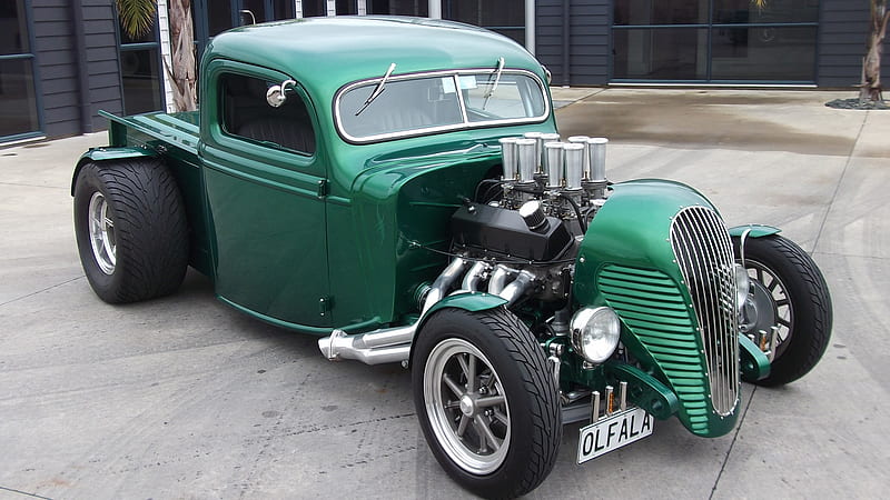 37 Ford Pick Up, Old-Timer, Ford, Pick Up, Rod, Car, Hot, HD wallpaper