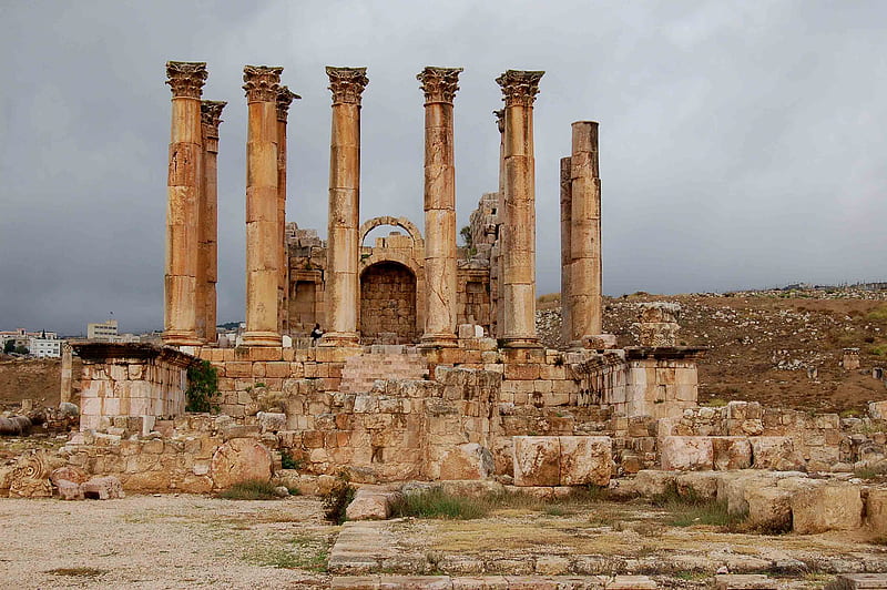 Temple of Artemis, Jordan 2019, HD wallpaper
