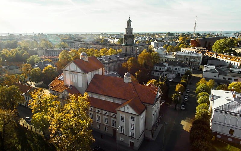 Liepaja, Latvia, architecture, Latvia, Liepaja, cityscape, HD wallpaper