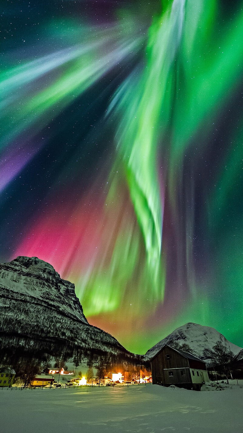 Aurora boreal, luces, norte, cielo, auroras boreales, Fondo de pantalla de  teléfono HD | Peakpx