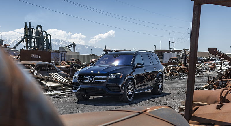 2020 Mercedes-Benz GLS 580 (Color: Cavansite Blue; US-Spec) - Front Three-Quarter , car, HD wallpaper