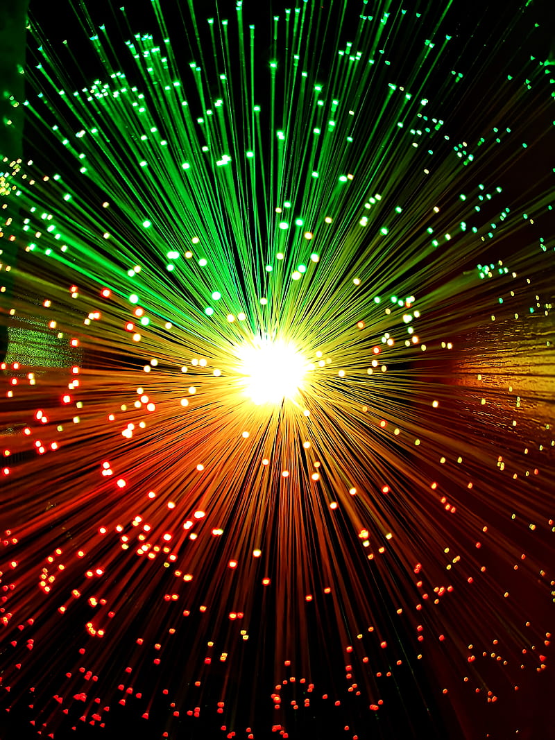 Lights, new, fiber, colors, red, green, yellow, p20, s8, HD phone wallpaper  | Peakpx