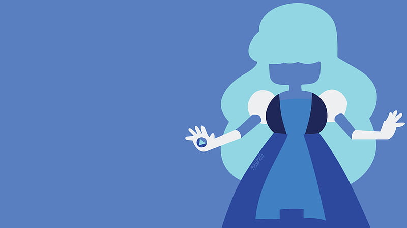 Steven Universe Sapphire With Blue Background Movies, HD wallpaper