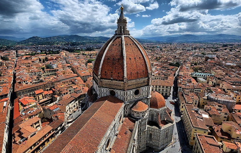 Italy, City, Building, Cityscape, Cathedral, Dome, Florence, Religious, Florence Cathedral, Cathedrals, HD wallpaper