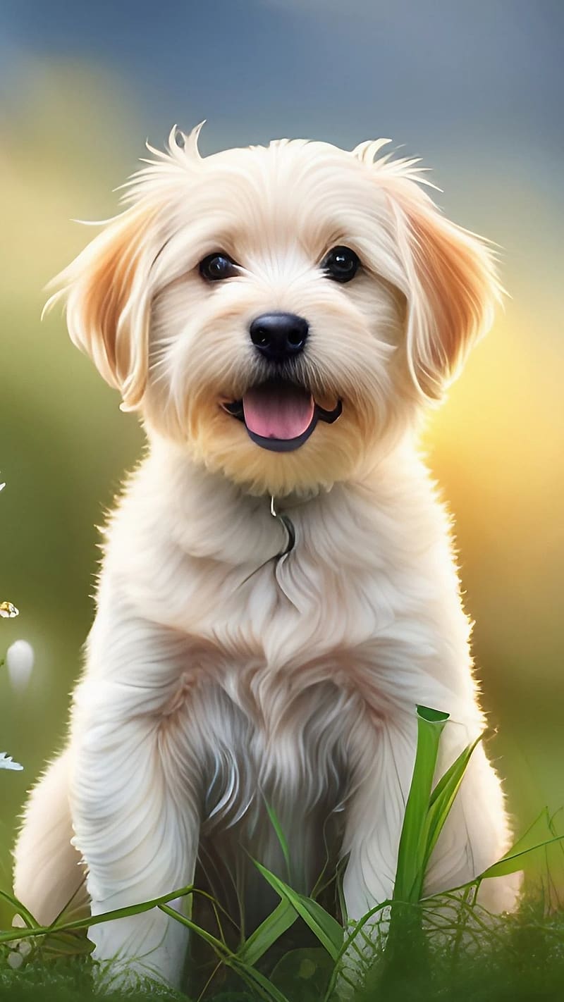 Cute Dog For, Blurry Background, pet dog, pet animal, HD phone wallpaper