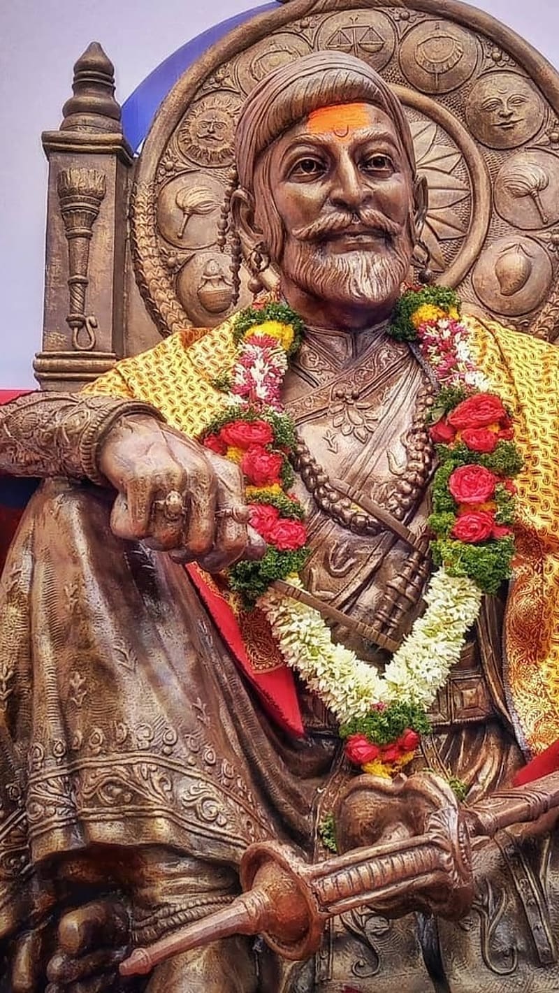 Shivaji Maharaj , Rubbab, king, ruler, chhatrapati shivaji maharaj, warrior, HD phone wallpaper