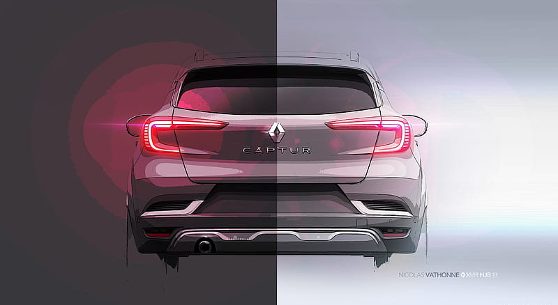 2020 Renault Captur - Design Sketch , car, HD wallpaper