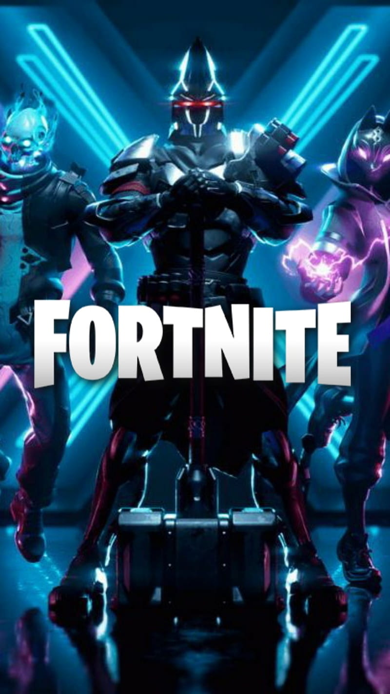 Fortnite Season X WP, black, blue, god, new, season x, super, wars, HD phone wallpaper