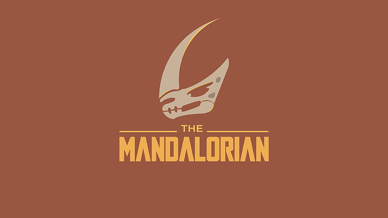 The Mandalorian Minimal Logo, HD wallpaper