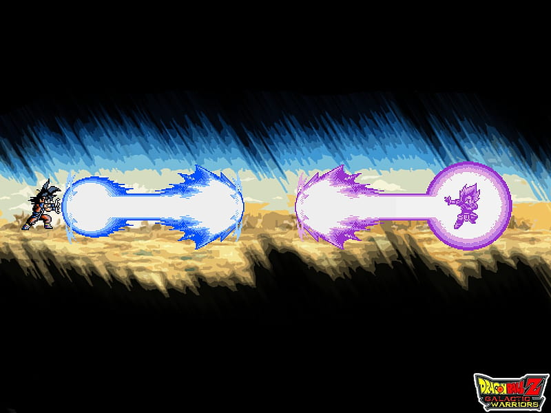 Kamehameha vs gallickgun, goku, dragonballz, dragonballgt, dragonballkai, final  flash, HD wallpaper