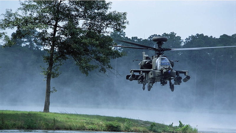 Boeing AH-64 Apache Helicopter, HD wallpaper