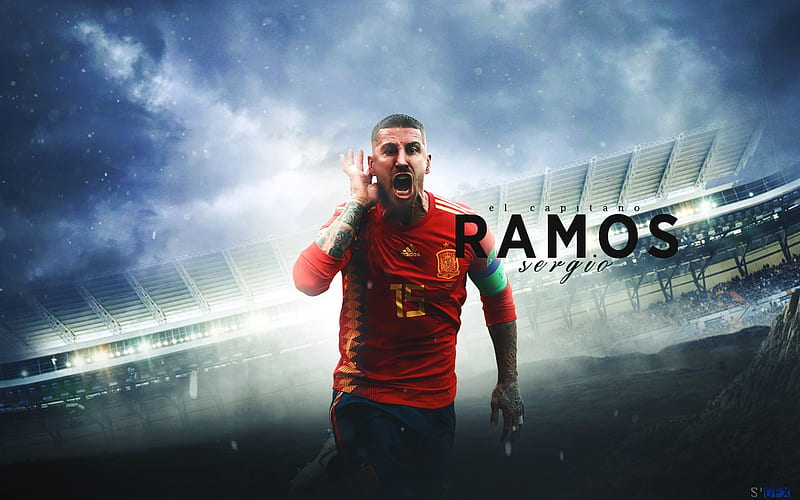 Sergio Ramos, football, soccer, spanish, ramos, HD wallpaper