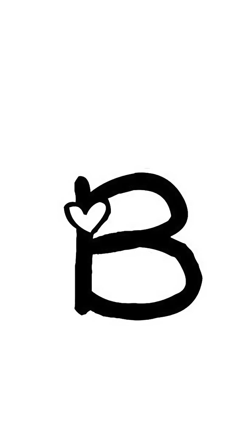 B Name , heart's delight, letter b, HD phone wallpaper