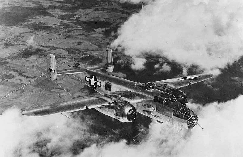 North American B-25 Mitchell, united states air force, world war two, mitchell bomber, us air force, HD wallpaper