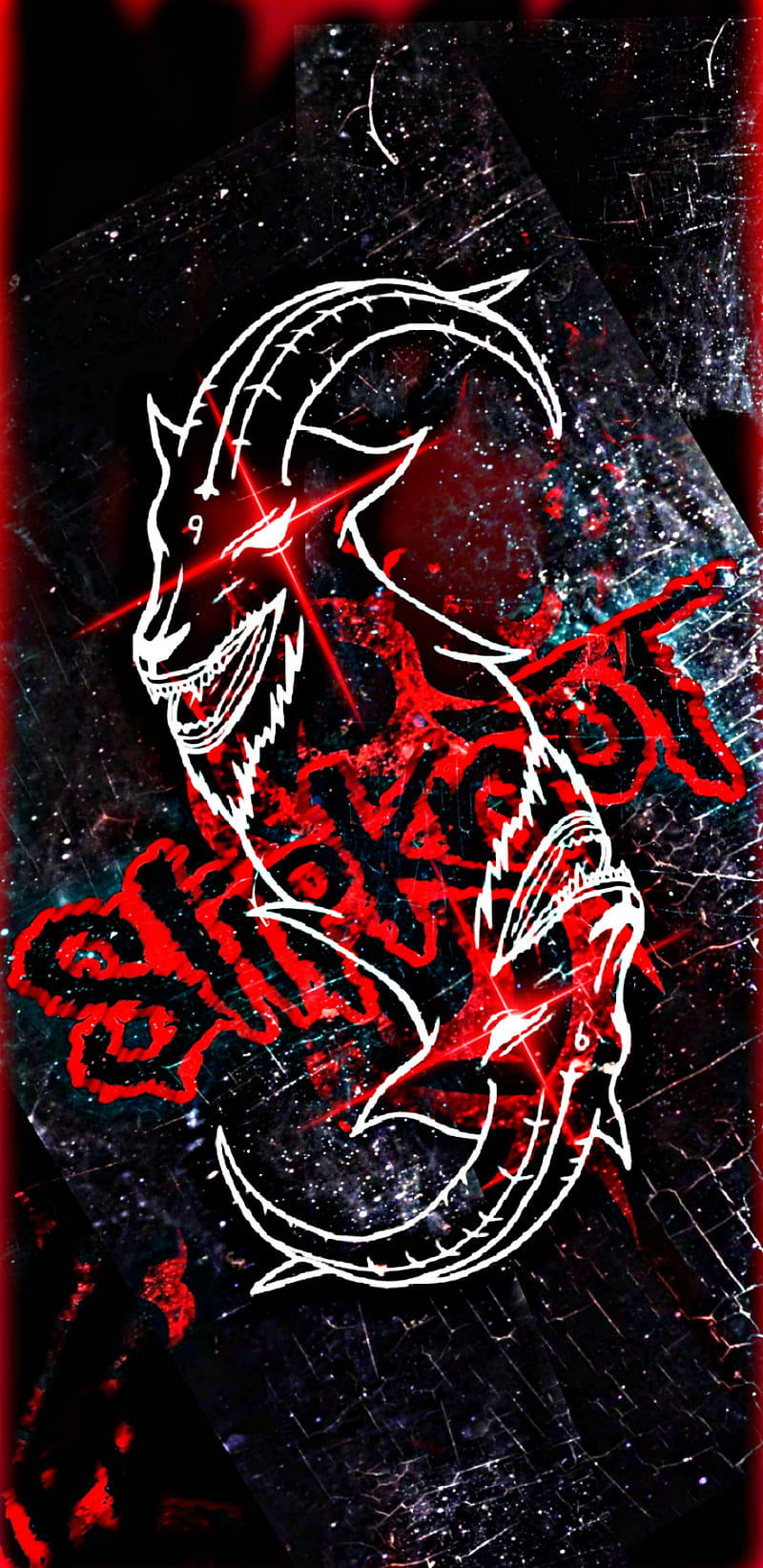 01977001, slipknot, goat, satanic, red, edge, HD phone wallpaper