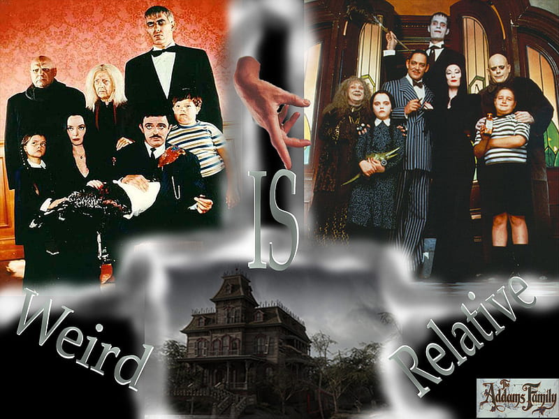 Dedication to The Addams Family, addams family, relative, weird, movies, HD wallpaper