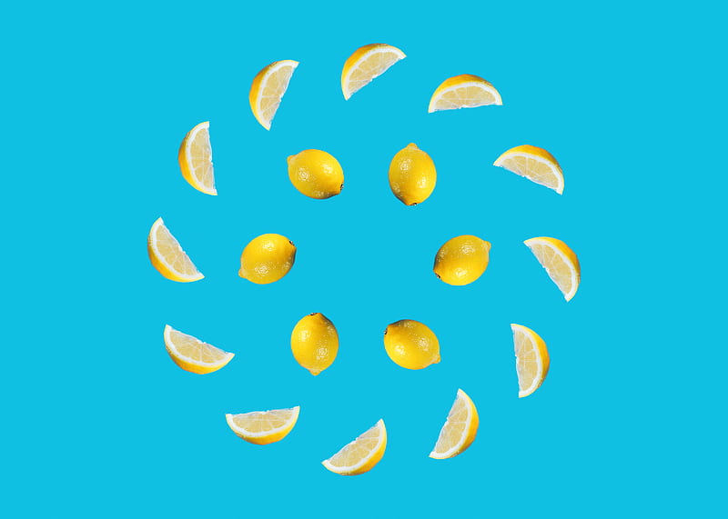 lemons, fruit, slices, citrus, yellow, HD wallpaper