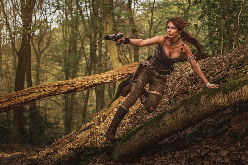 Tomb Raider Cosplay , lara-croft, tomb-raider, games, cosplay, girls, HD wallpaper