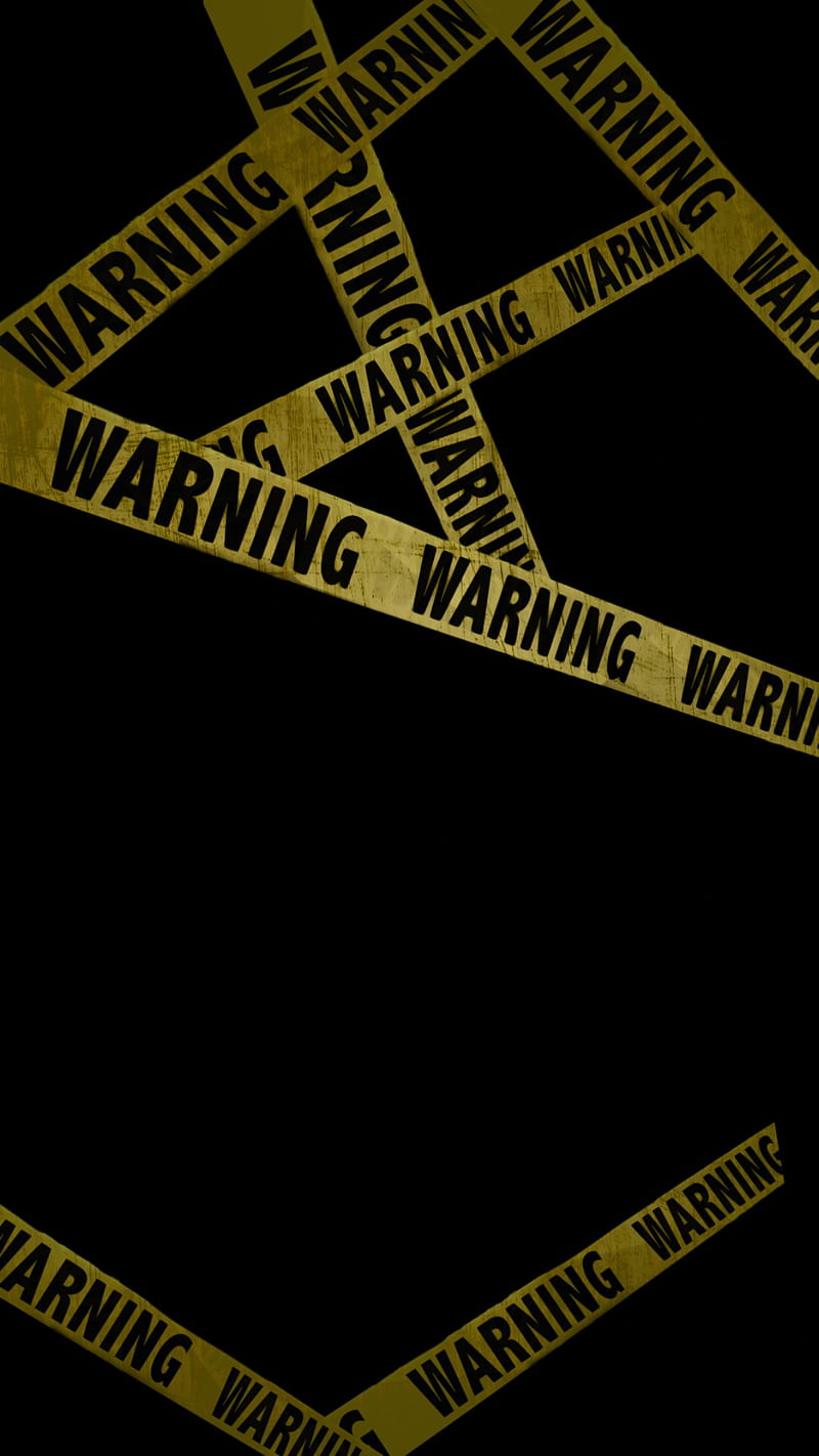 Warning, attencion, black, black and yellow, calm down, danger, safe zone, yellow, yellow tape, HD phone wallpaper