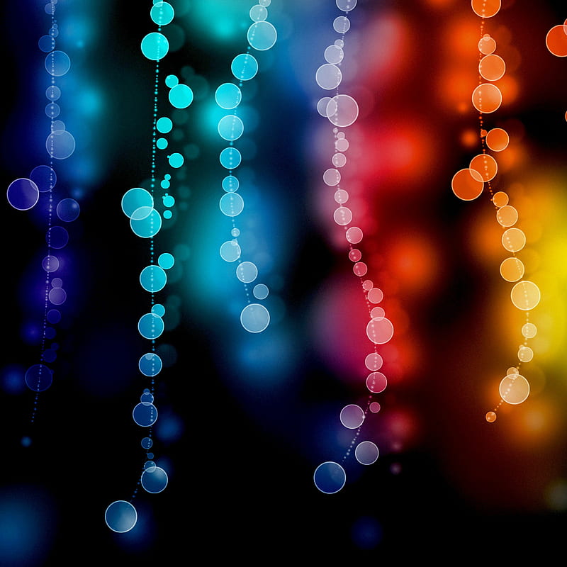 glare, bokeh, circles, colorful, blur, HD phone wallpaper