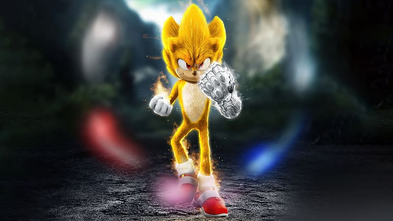 Super Saiyan Sonic The Hedeghog, sonic-the-hedgehog-2, sonic, 2023-movies, movies, HD wallpaper