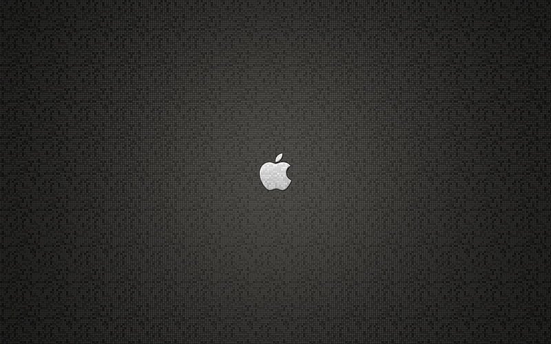 Apple, mac, black, 1080i, cool, dark, texture, 16-bit, computer, HD wallpaper