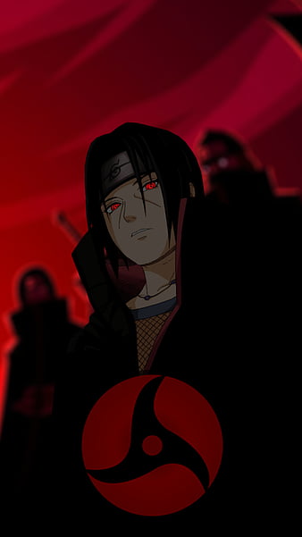 Naruto Itachi Uchiha with Red Eyes Wallpaper Desktop & Laptop