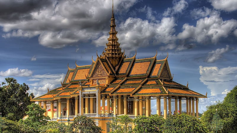 Cambodia Royal Palace In Phnom Penh Cambodia Travel, HD wallpaper