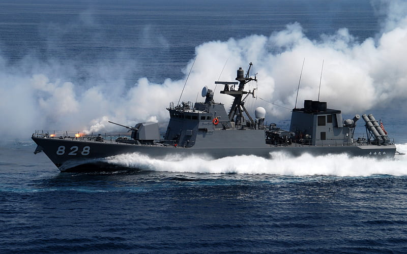JS Umitaka, PG-828, missile boats, Hayabusa-class, japan Maritime Self-Defense Force, japanese warship, japanese Navy, JMSDF, japan, HD wallpaper